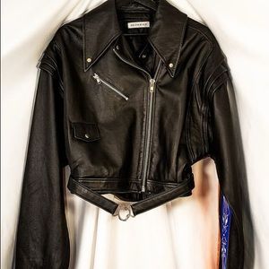 Neith Nyer Crop Moto Jacket